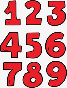 打造萌趣紅色卡通數字 從1到9的數字動漫制作指南